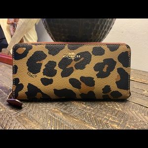 Coach Ocelot print wallet